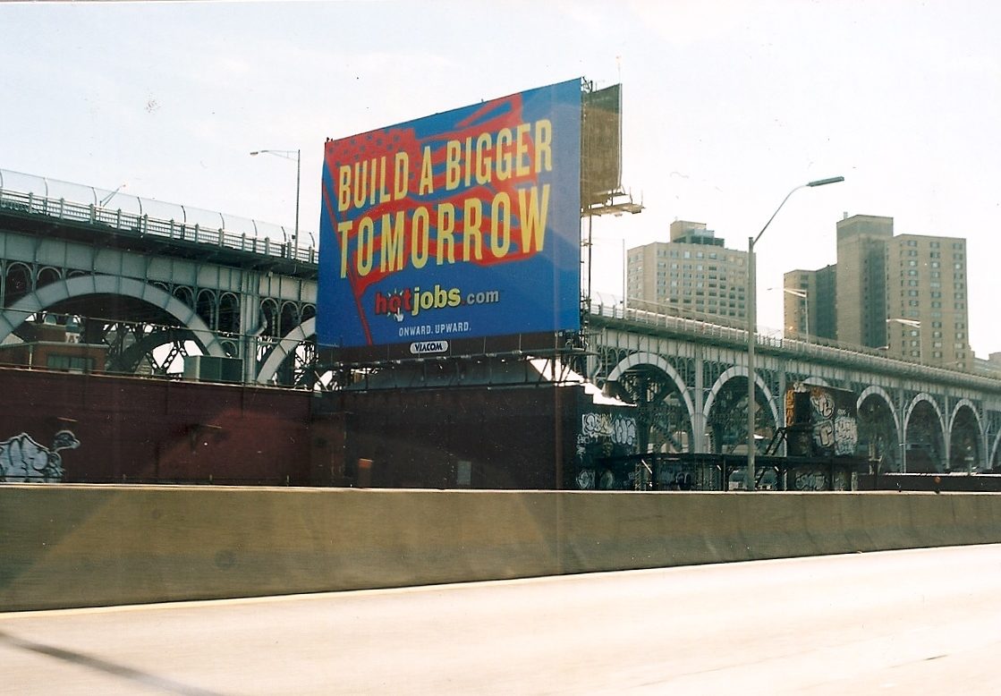 HotJobs billboard: Build a bigger tomorrow
