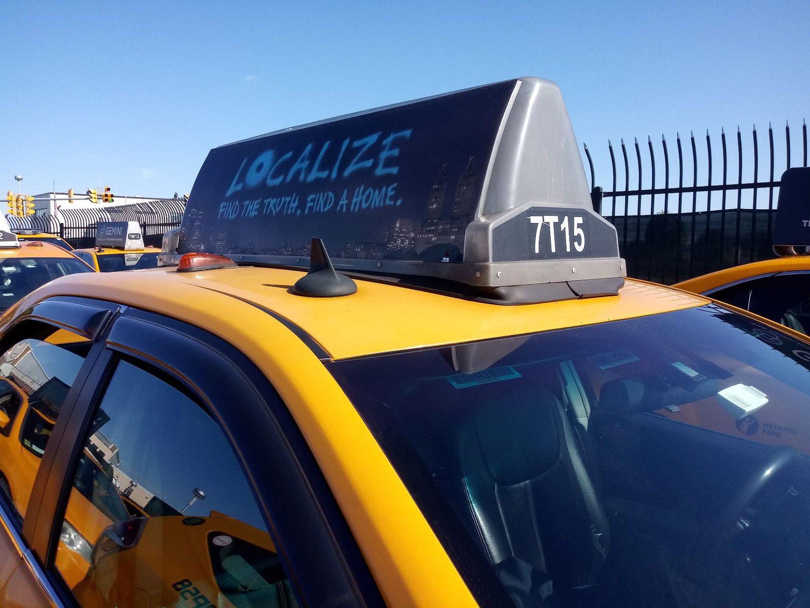 Localize taxi top: Find the truth. Find a home.