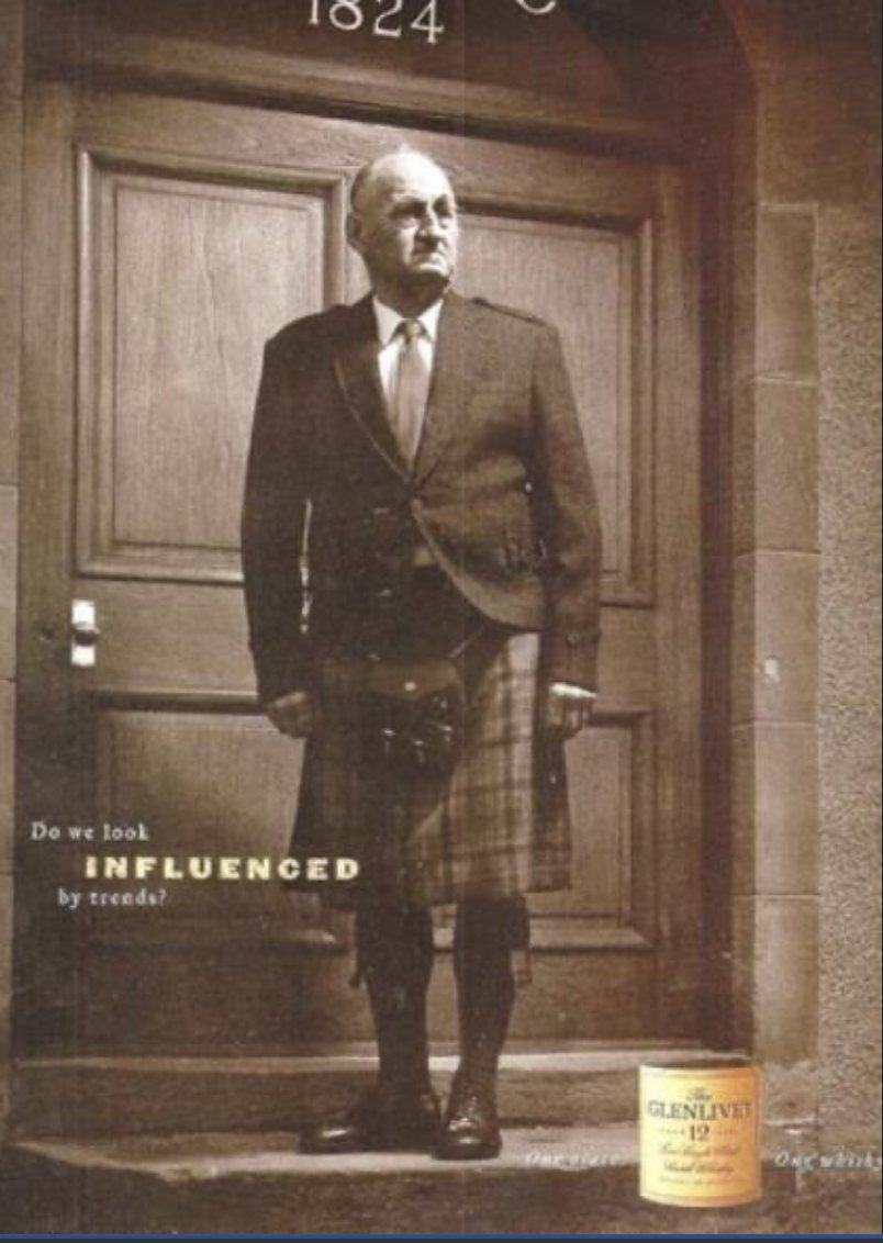 The Glenlivet print ad: Do we look influenced by trends?